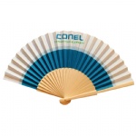 Custom printed wood fan
