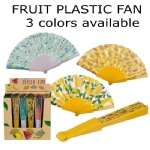 Summer fruit design plastic fan